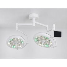 Lampa operacyjna LED dwuczaszowa sufitowa 2 × 700 mm z panelem LCD | YDE700/700C — detal produktu
