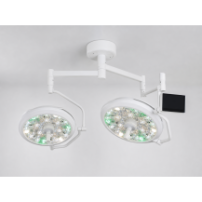 Lampa operacyjna LED dwuczaszowa sufitowa 2 × 700 mm z panelem LCD | YDE700/700C — detal produktu