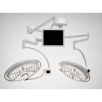 Lampa operacyjna LED dwuczaszowa sufitowa – bezcieniowa, regulowana, wysoki CRI | YDE-700/500A — detal produktu