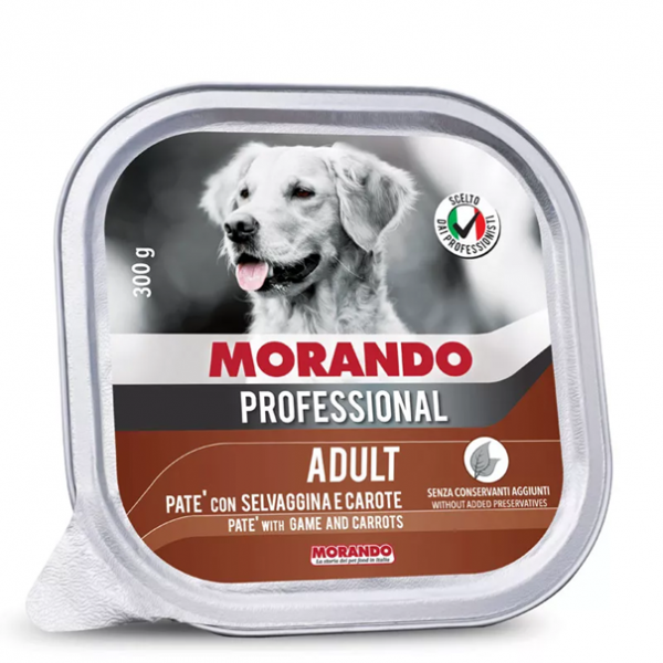 MORANDO PRO PIES Pasztet z dziczyzną i marchewką tacka 300g MORANDO PRO PIES Pasztet z dziczyzną i marchewką tacka 300g