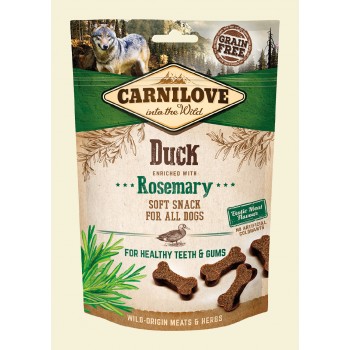 CARNILOVE SEMI MOIST SNACK DUCK ENRICHED WITH ROSEMARY 200g