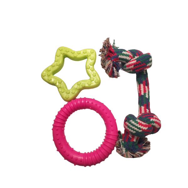 POP PETS Zestaw zabawek dla szczeniaka II, mix kolorów [41014]