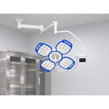 Lampa operacyjna LED jednoczaszowa sufitowa YDE-700 G TYPE– bezcieniowa, wysoka jednorodność — w gabinecie weterynaryjnym
