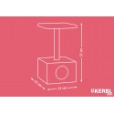 KERBL Drapak dla kota Amethyst, szary 57cm [84452]