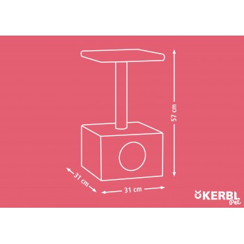 KERBL Drapak dla kota Amethyst, szary 57cm [84452]