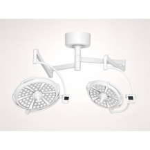 Lampa operacyjna LED dwuczaszowa sufitowa YDE-700/500 B TYPE – bezcieniowa, regulowana, wysoki CRI — detal produktu