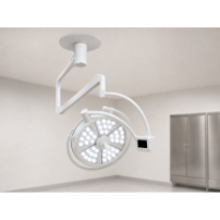 Lampa operacyjna LED jednoczaszowa sufitowa – bezcieniowa, regulowana, wysoki CRI | YDE-700A — w gabinecie weterynaryjnym
