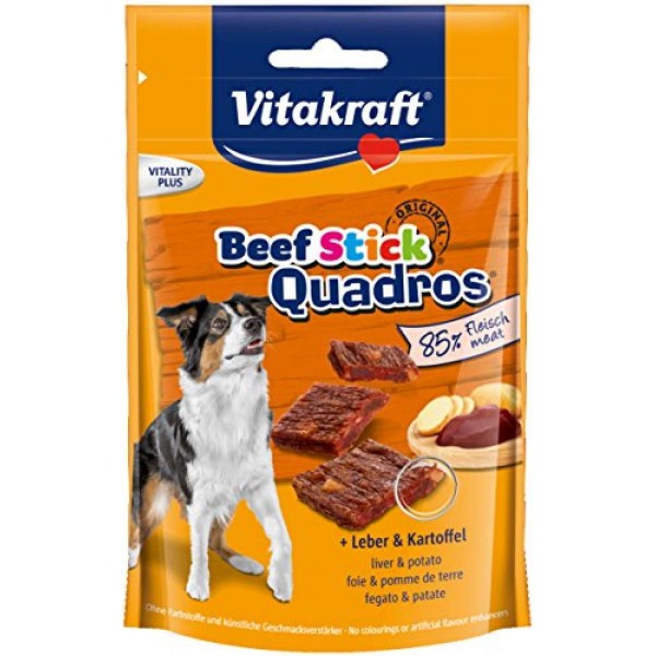 VITAKRAFT BEEF STICK QUADROS przysmak z wątróbką i ziemniakami dla psa 70g VITAKRAFT BEEF STICK QUADROS przysmak z wątróbką i ziemniakami dla psa 70g