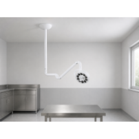 Sufitowa lampa diagnostyczna LED – YDE-150, 80 000 lx, 30 W, 5500–6000 K — w gabinecie weterynaryjnym