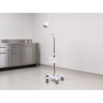 Mobilna lampa diagnostyczna LED – YDE-11, 62 000 lx, 25 W, CRI 95 — w gabinecie weterynaryjnym