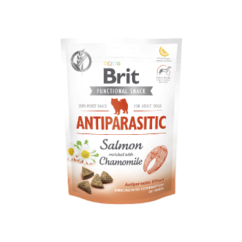 BRIT CARE Dog Functional Snack Antipararistic Salmon & Chamomile 150g