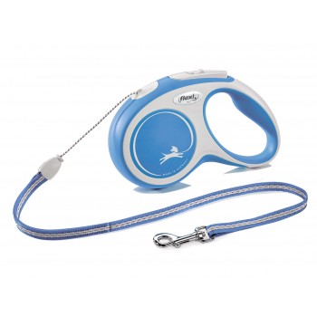 FLEXI NEW COMFORT - smycz automatyczna dla psa, niebieska S 5m LINKA [FL-2830]