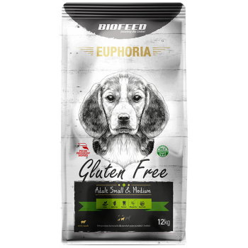 BIOFEED EUPHORIA Gluten Free Small & Medium dla psów małych i średnich ras z jagnięciną 12kg