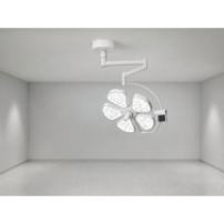Lampa operacyjna LED „kwiat”| YDE700F - sufitowa — w gabinecie weterynaryjnym