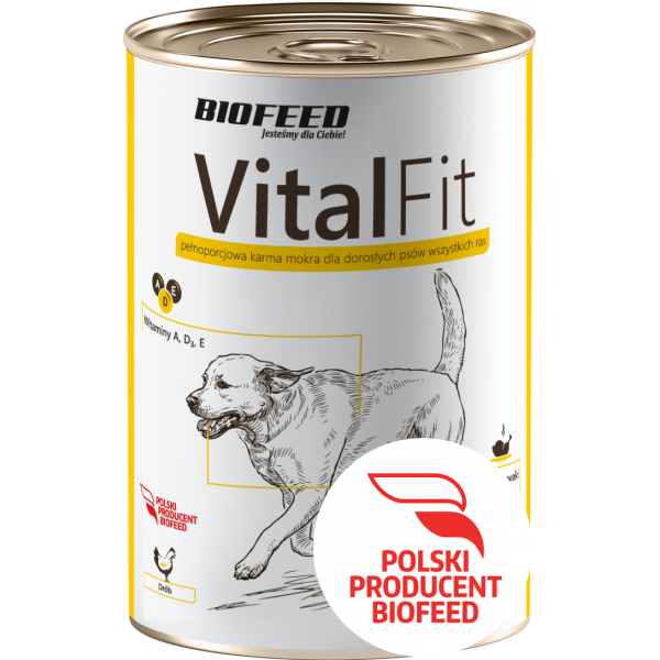 BIOFEED VITALFIT puszka dla psów z drobiem 415g BIOFEED VITALFIT puszka dla psów z drobiem 415g
