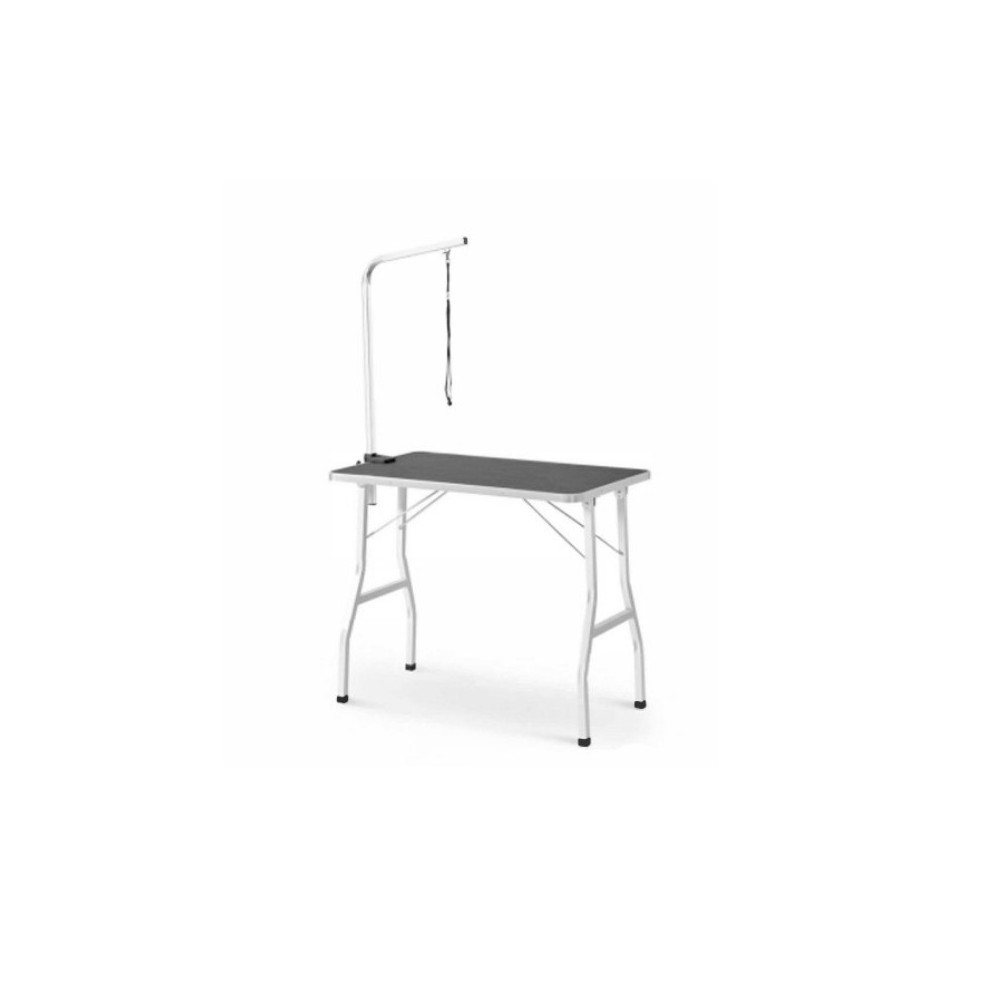 BET-8 grooming/veterinary table, stainless steel, with arm and rope