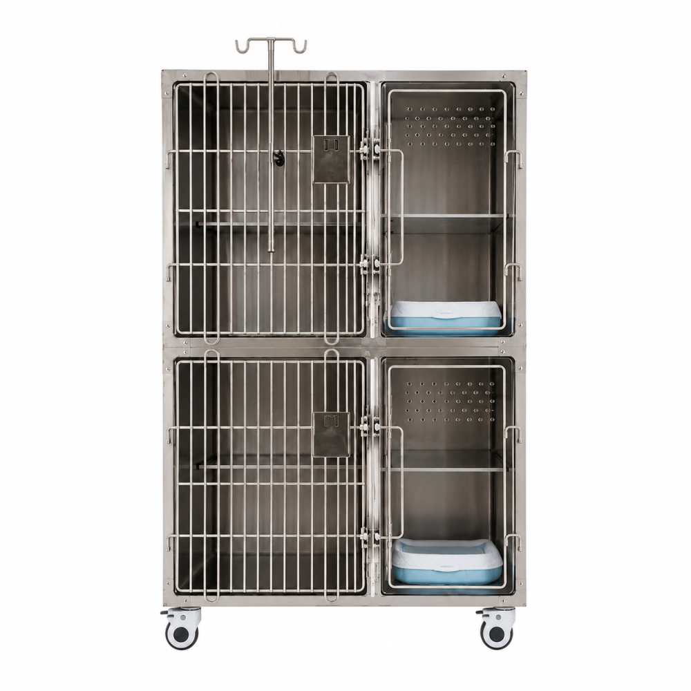 Premium stainless-steel cat cage