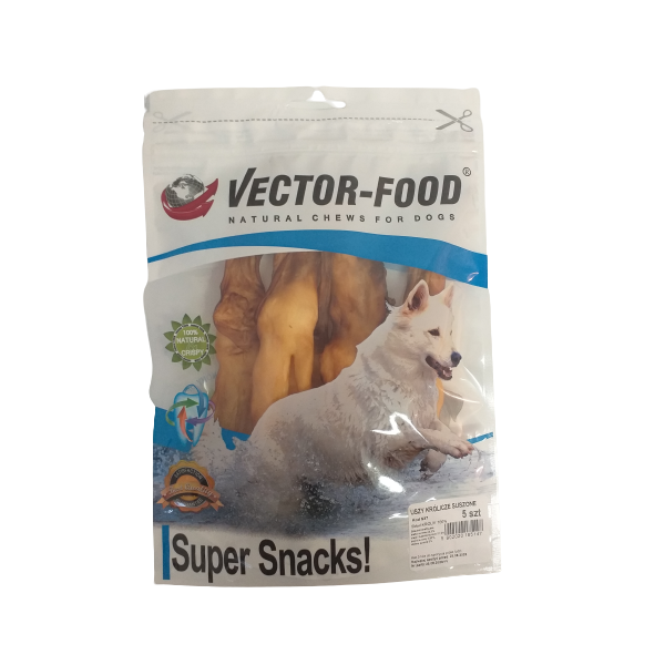 VECTOR-FOOD Uszy królicze suszone [S37] 5szt