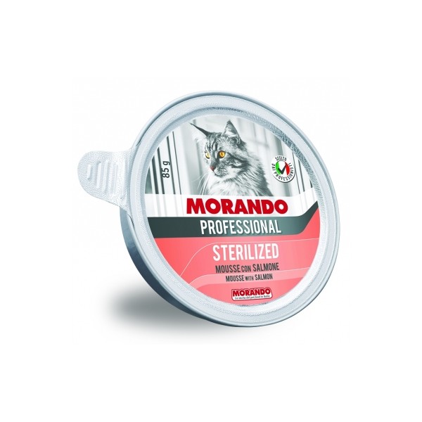 MORANDO PRO KOT STERILIZED Miseczka z łososiem 85g