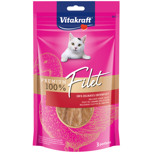 VITAKRAFT PREMIUM FILET kaczka 54g przysmak/kot VITAKRAFT PREMIUM FILET kaczka 54g przysmak/kot