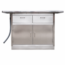 Professional POT-18 grooming table, concave tabletop with drain